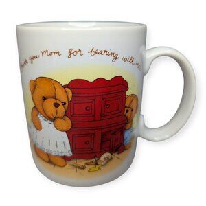 Vintage Avon Teddy Bear Hug Mug Mother Ceramic Mug